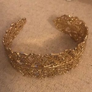 Stella & Dot Grace Leaf Cuff in Gold